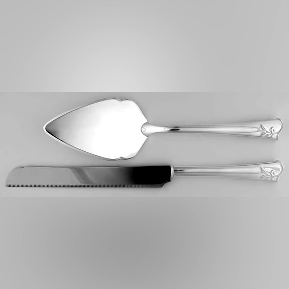 Opal Innocence Cake and Knife Servers by LENOX